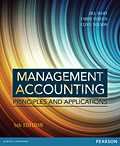 MANAGEMENT ACCOUNTING PRINCIPLES & APPLICATIONS e5